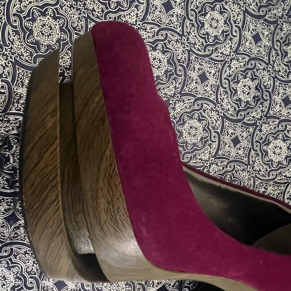 “Jessica Simpson Colie Cranberry Suede Heels - Size, Gently Used!” - Picture 5 of 8